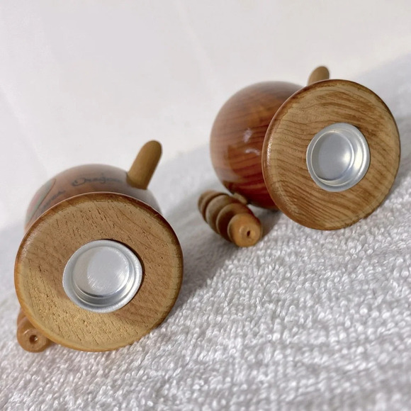 Vintage Wooden Teapot Oregon Caves Salt & Pepper Shakers - Picture 7 of 8